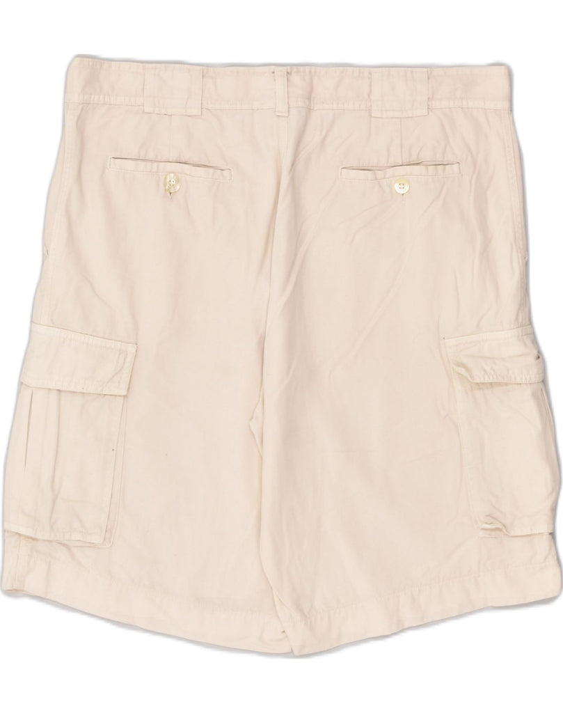 AUSTRALIAN L'ALPINA Womens Cargo Shorts IT 52 2XL W38  Beige Cotton | Vintage AUSTRALIAN L'ALPINA | Thrift | Second-Hand AUSTRALIAN L'ALPINA | Used Clothing | Messina Hembry 