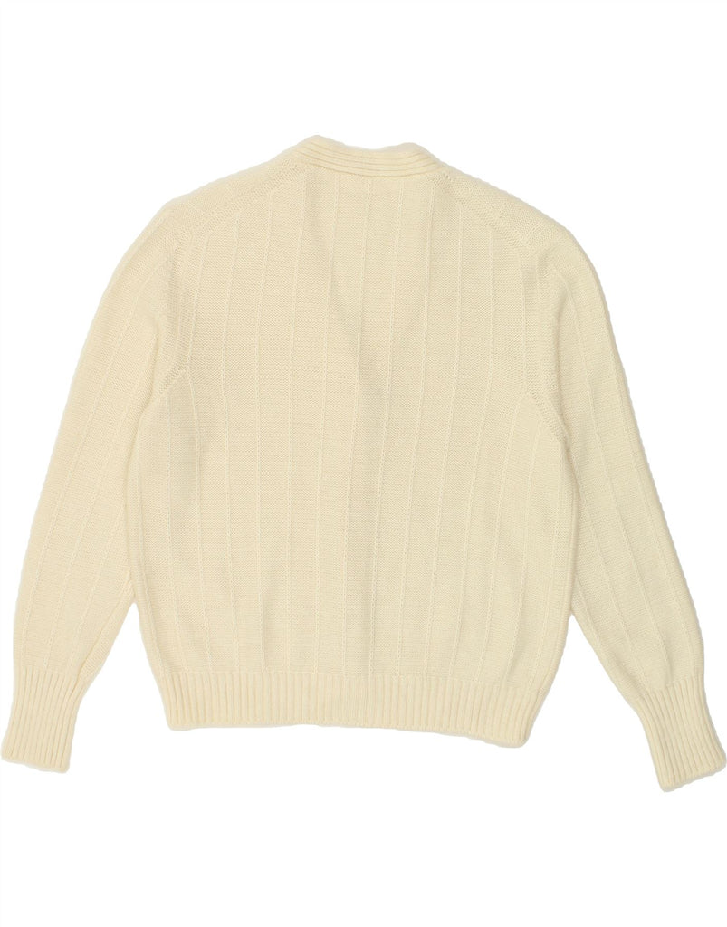 VINTAGE Womens Crew Neck Jumper Sweater UK 14 Large Beige | Vintage Vintage | Thrift | Second-Hand Vintage | Used Clothing | Messina Hembry 