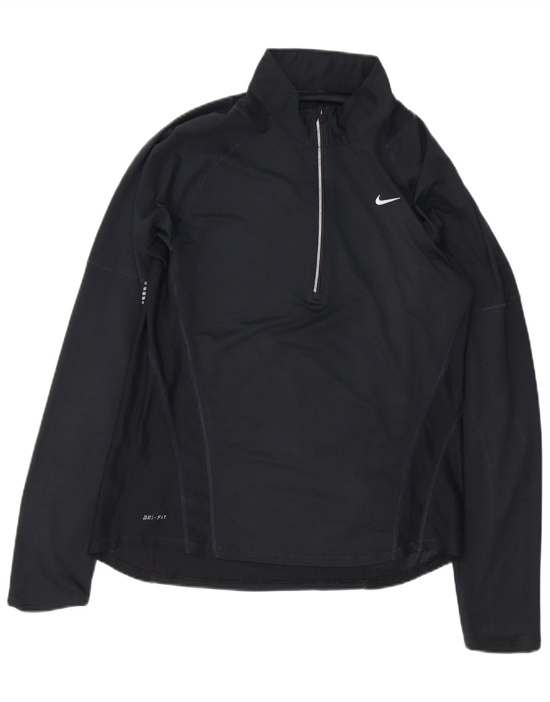 Nike Mens Dri Fit Pullover Tracksuit Top UK 38/40 Medium Navy Blue