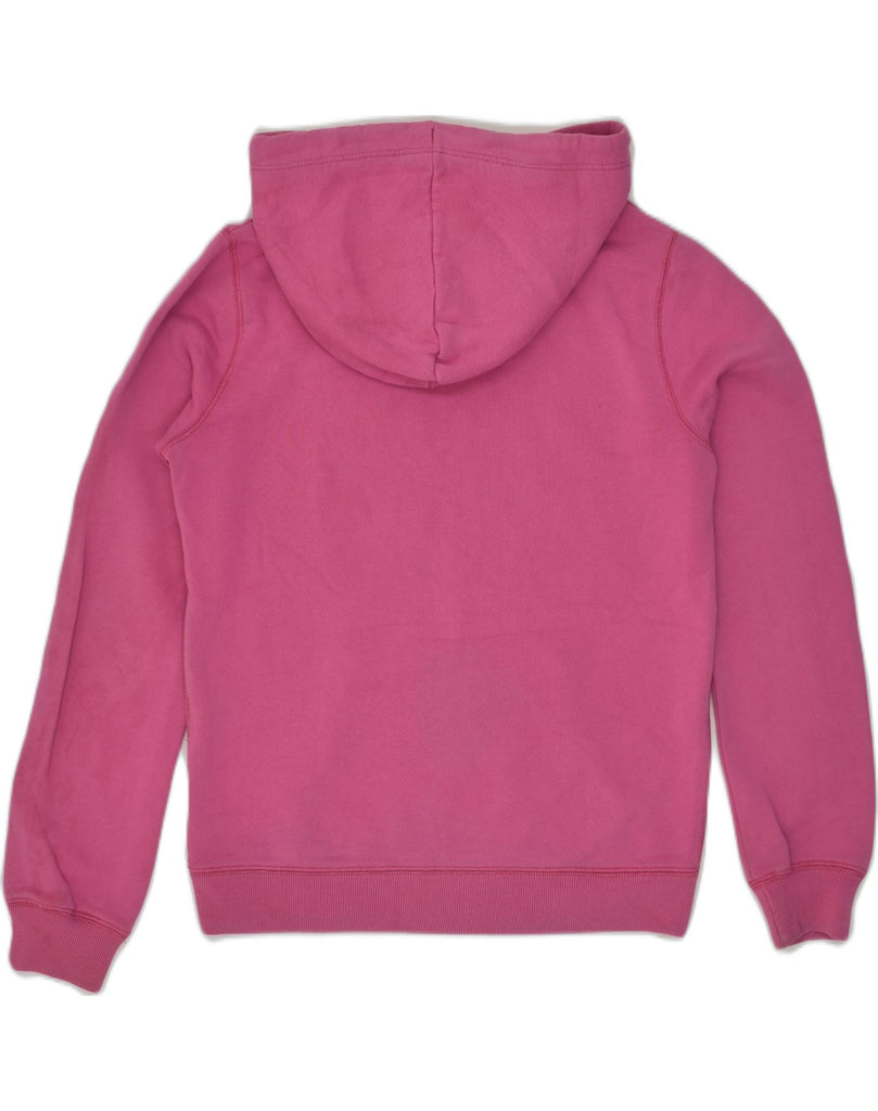 JACK WILLS Womens Graphic Hoodie Jumper UK 10 Small Pink Cotton | Vintage Jack Wills | Thrift | Second-Hand Jack Wills | Used Clothing | Messina Hembry 