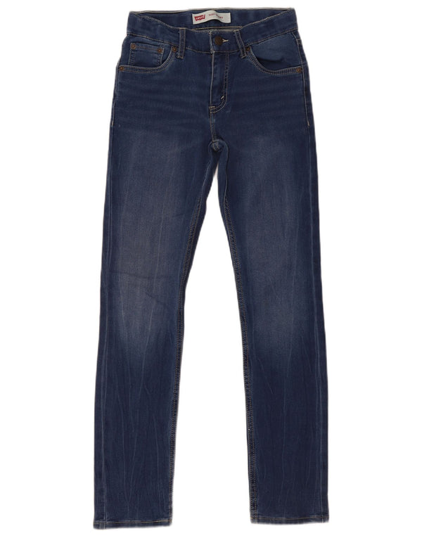 Levi's Girls 510 Skinny Jeans 11-12 Years W26 L28 Navy Blue Cotton