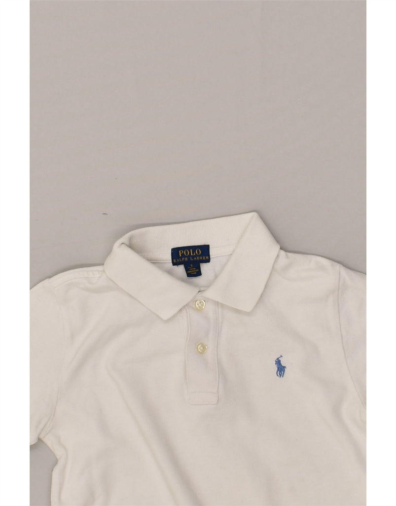 POLO RALPH LAUREN Boys Polo Shirt 6-7 Years White Cotton | Vintage Polo Ralph Lauren | Thrift | Second-Hand Polo Ralph Lauren | Used Clothing | Messina Hembry 