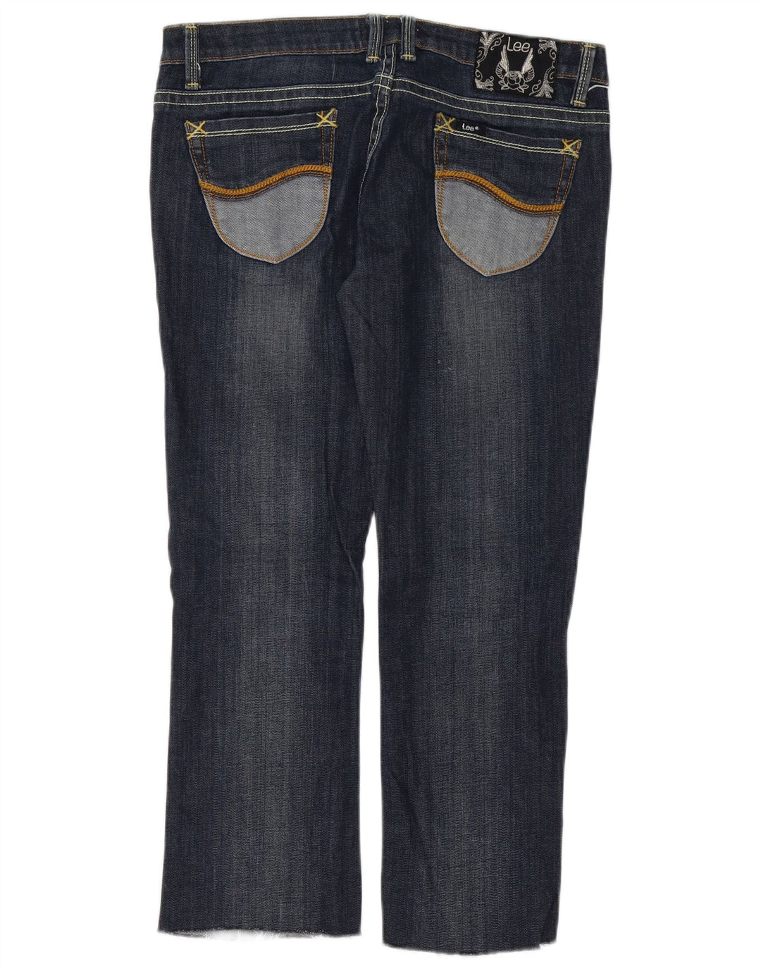 LEE Womens Cropped Jeans W31 L25 Blue Cotton