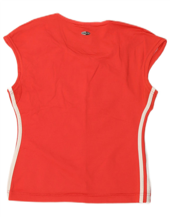 ADIDAS Womens Crop Vest Top UK 12 Medium Red Polyamide