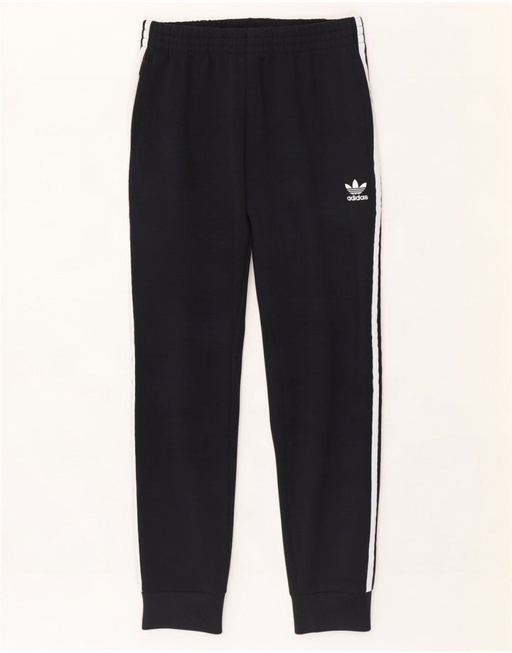 Adidas Mens Tracksuit Trousers Joggers Medium Black Polyester