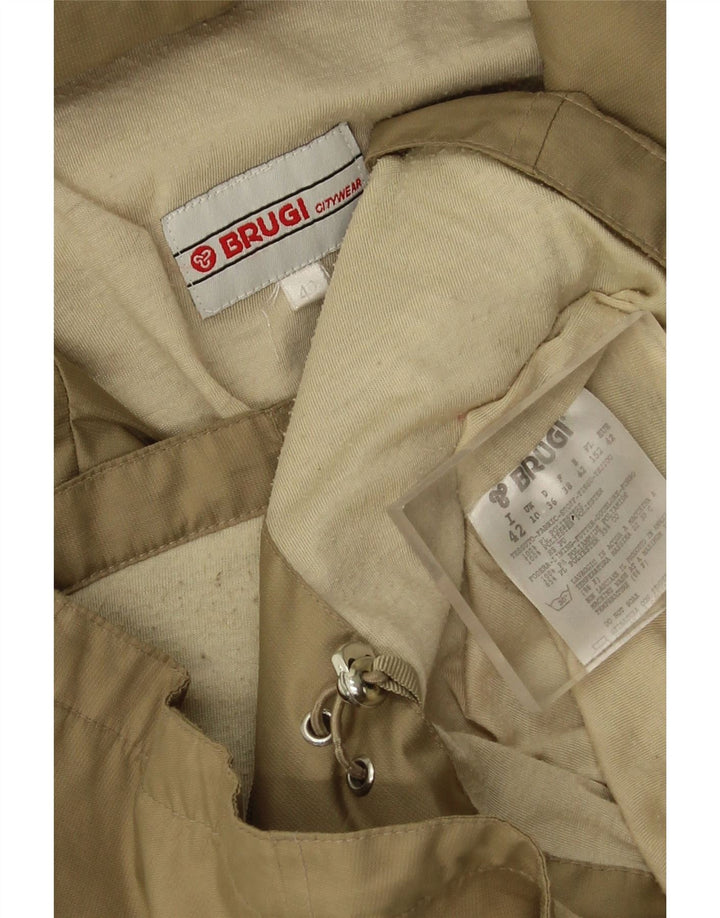Brugi Womens Oversized Utility Jacket UK 10 Small Beige Polyester