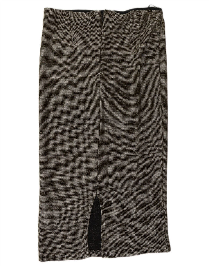 Topshop Womens Midi Skirt UK 12 Medium W32  Black Polyester