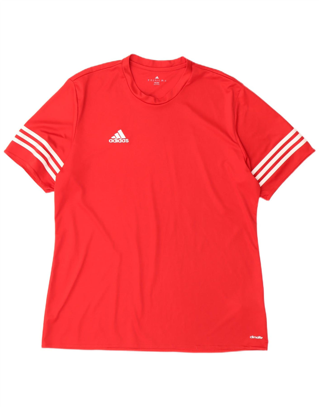 ADIDAS Mens Climalite T-Shirt Top XL Red Polyester