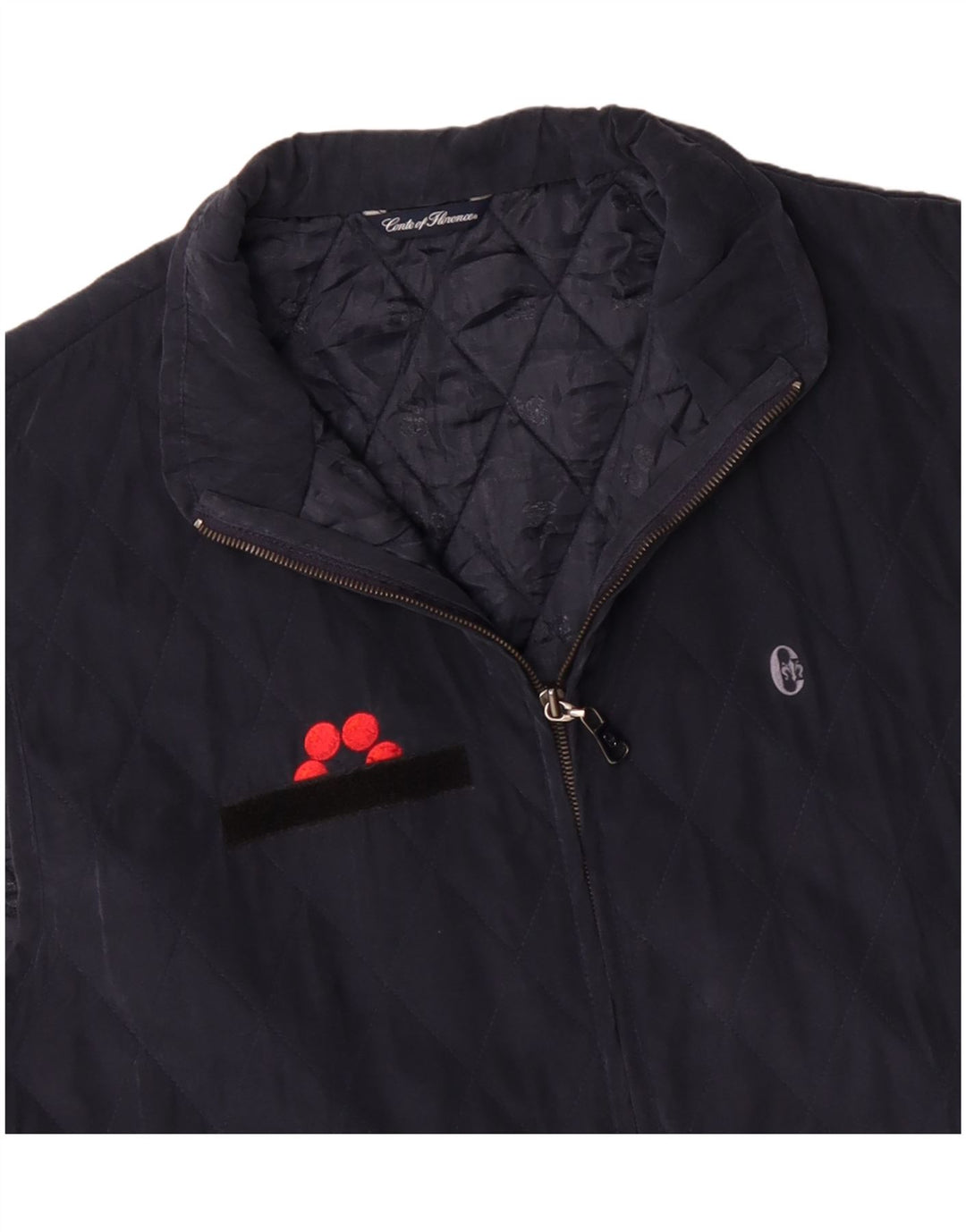 CONTE OF FLORENCE Mens Quilted Gilet UK 44 2XL Navy Blue