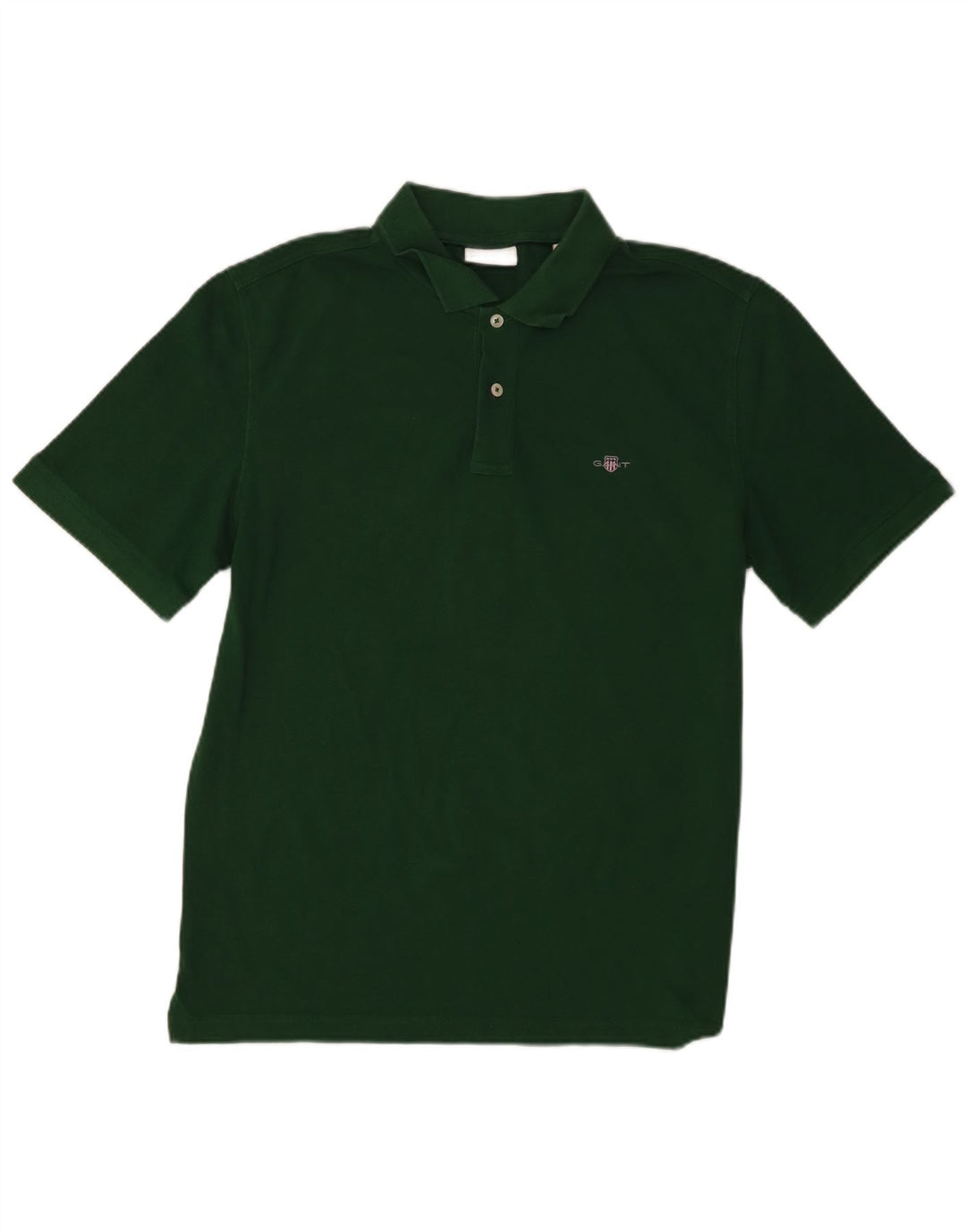 Gant Mens Polo Shirt Large Green Cotton