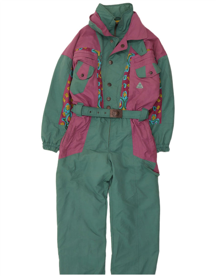 Colmar Mens Ski Jumpsuit IT 48 Medium Green Colourblock