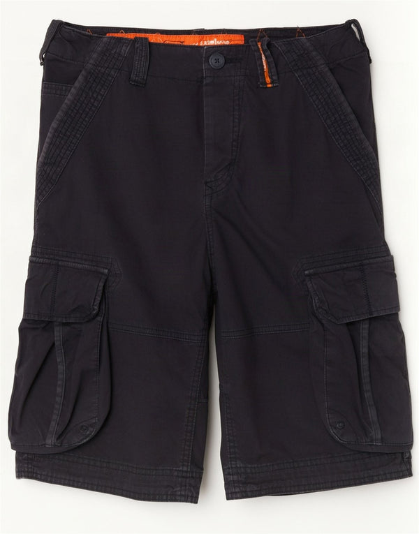 Superdry Mens Cargo Shorts Medium W32 Navy Blue Cotton