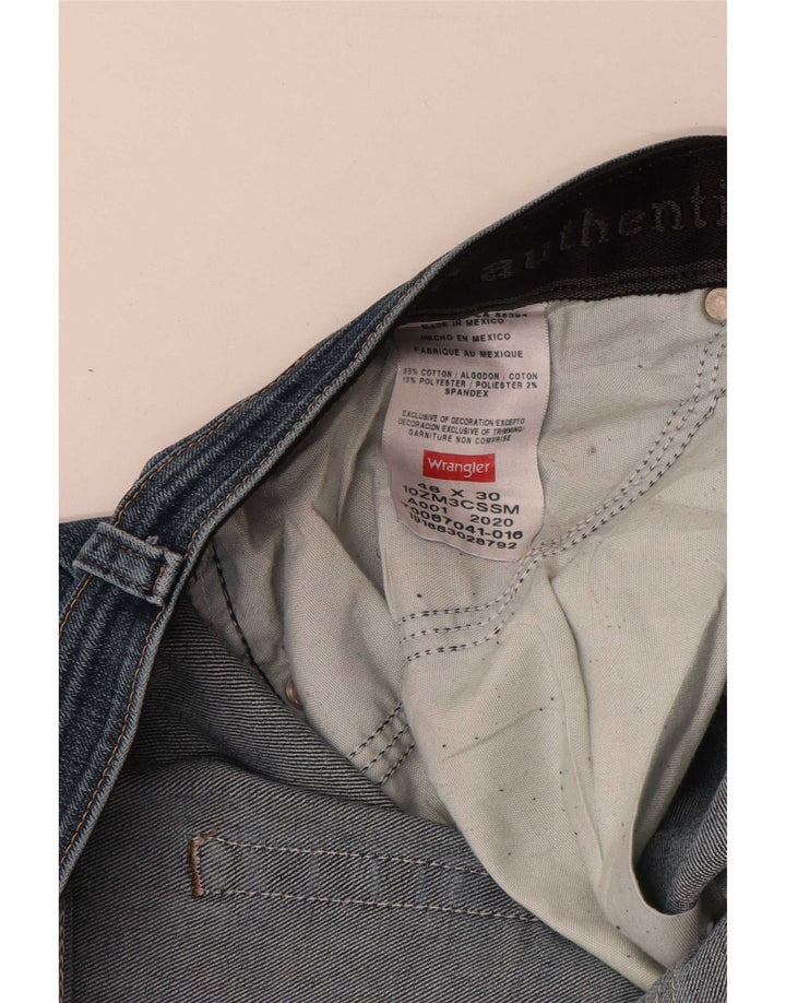Wrangler Mens Straight Jeans W48 L30 Blue Cotton