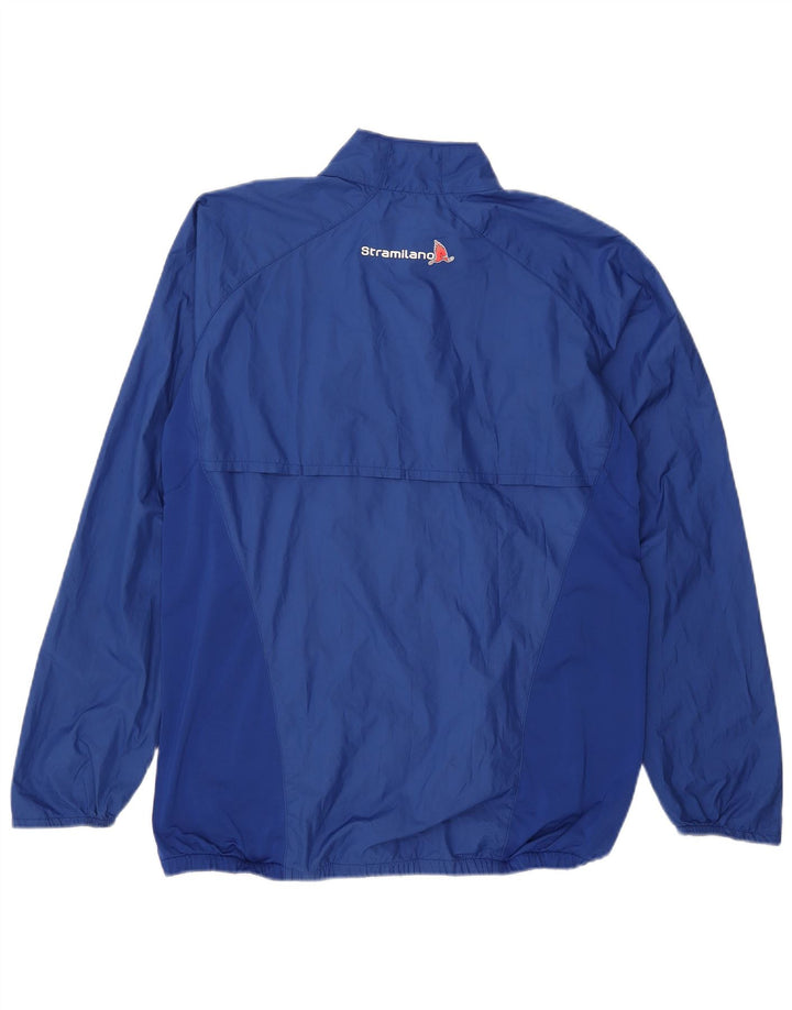 Asics Mens Tracksuit Top Jacket Large Blue Polyester