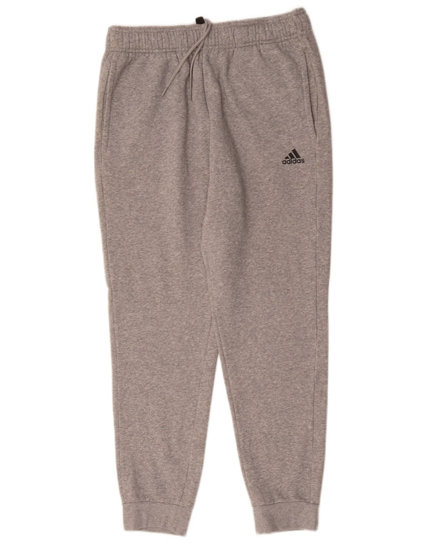 Adidas Mens Tracksuit Trousers Joggers UK 42/44 Large Grey Cotton