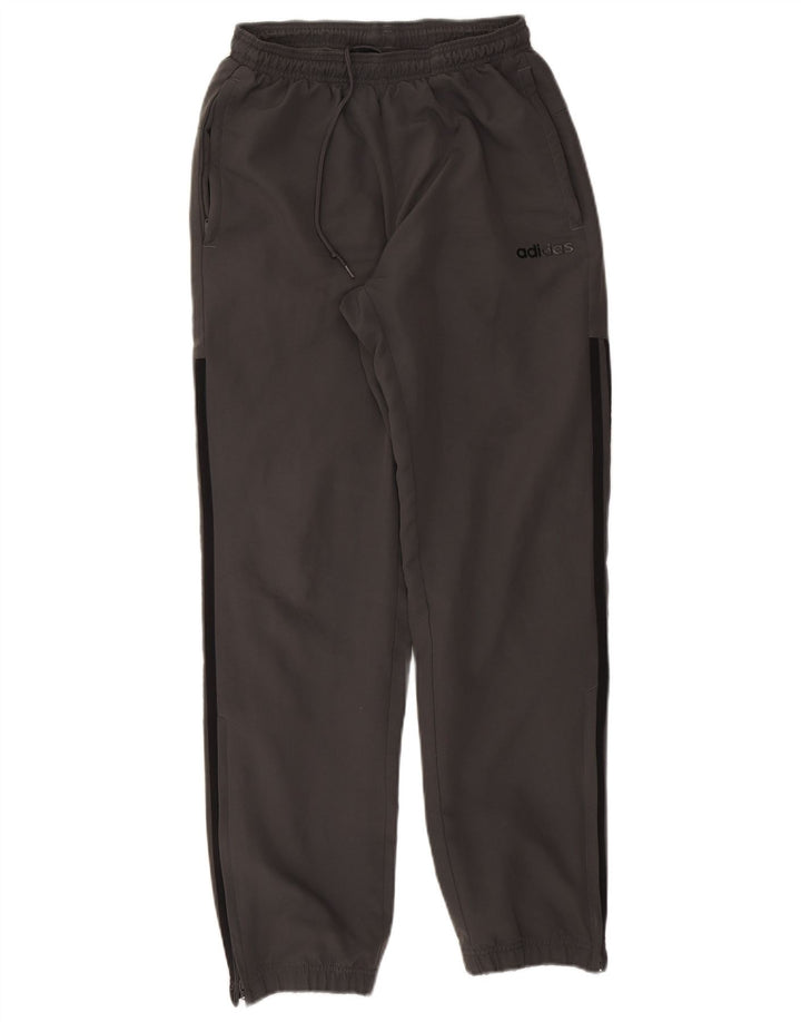 Adidas Mens Tracksuit Trousers Joggers Small Grey Polyester
