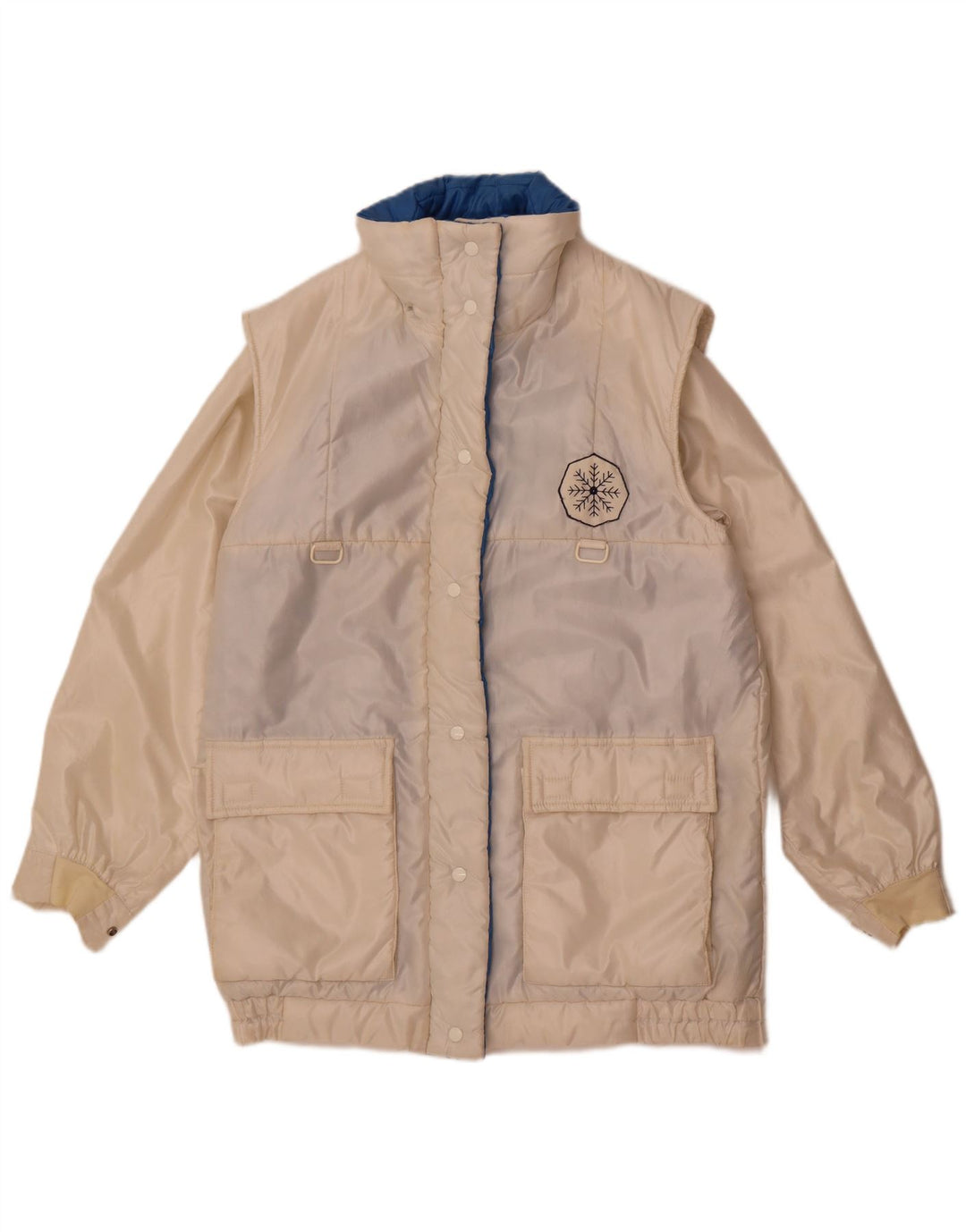 Vintage Womens Raincoat UK 14 Medium White