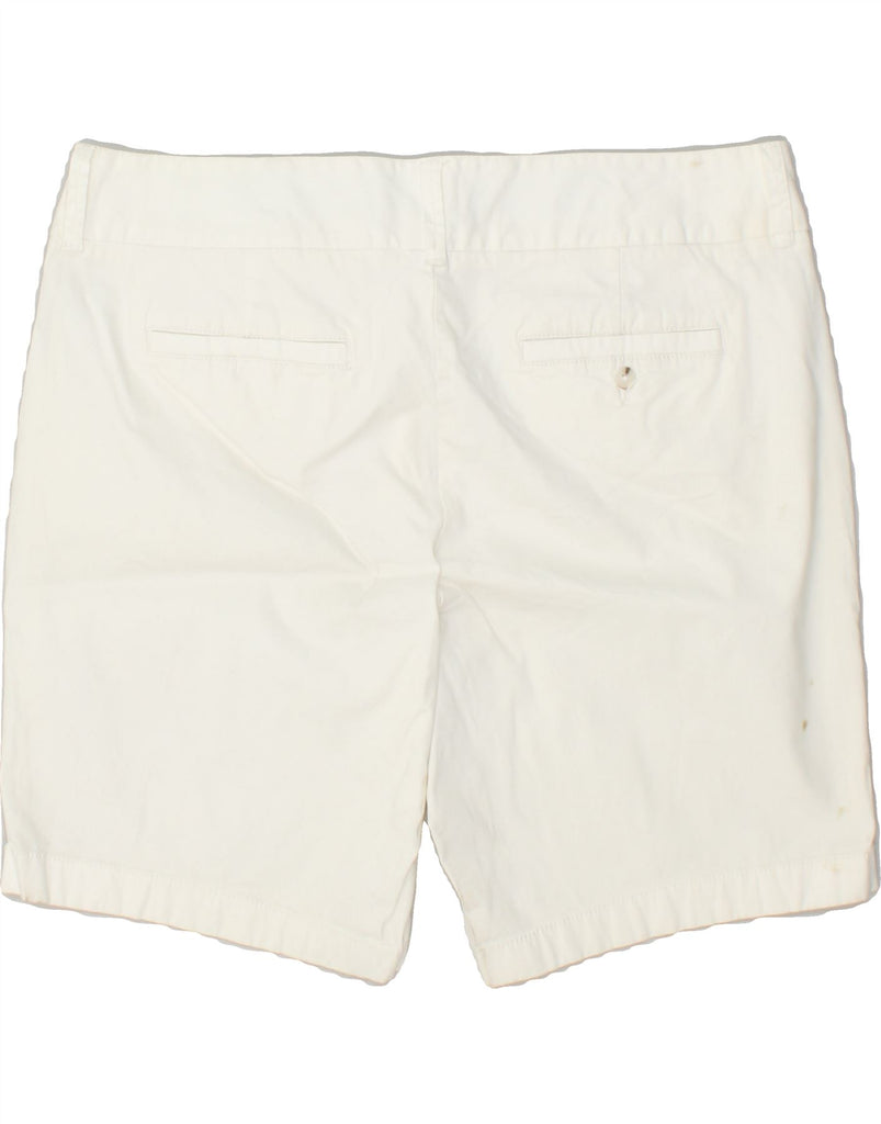 J. CREW Womens Frankie Chino Shorts US 14 XL W34 White Cotton | Vintage J. Crew | Thrift | Second-Hand J. Crew | Used Clothing | Messina Hembry 