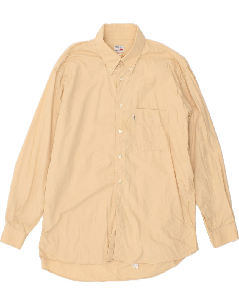 LEVI'S Mens Shirt 2XL Beige Cotton Vintage Levi's and Second-Hand Levi's from Messina Hembry 