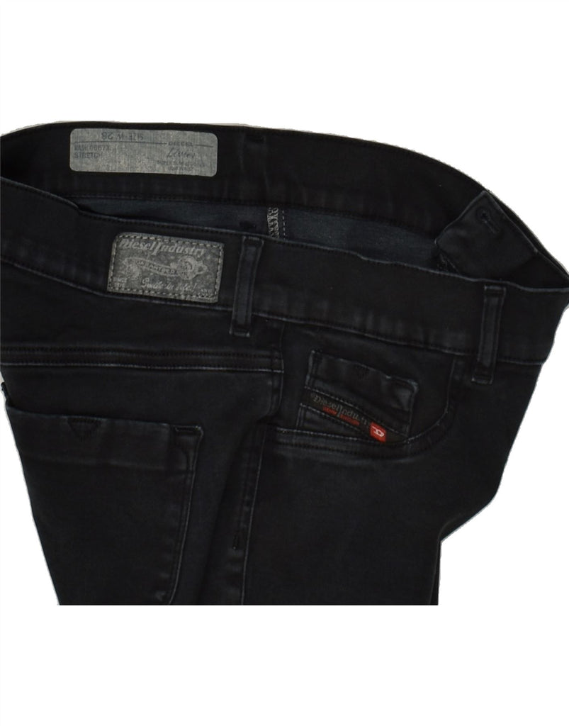 DIESEL Womens Livier Low Waist Super Slim Jegging Jeans W28 L30  Black | Vintage Diesel | Thrift | Second-Hand Diesel | Used Clothing | Messina Hembry 