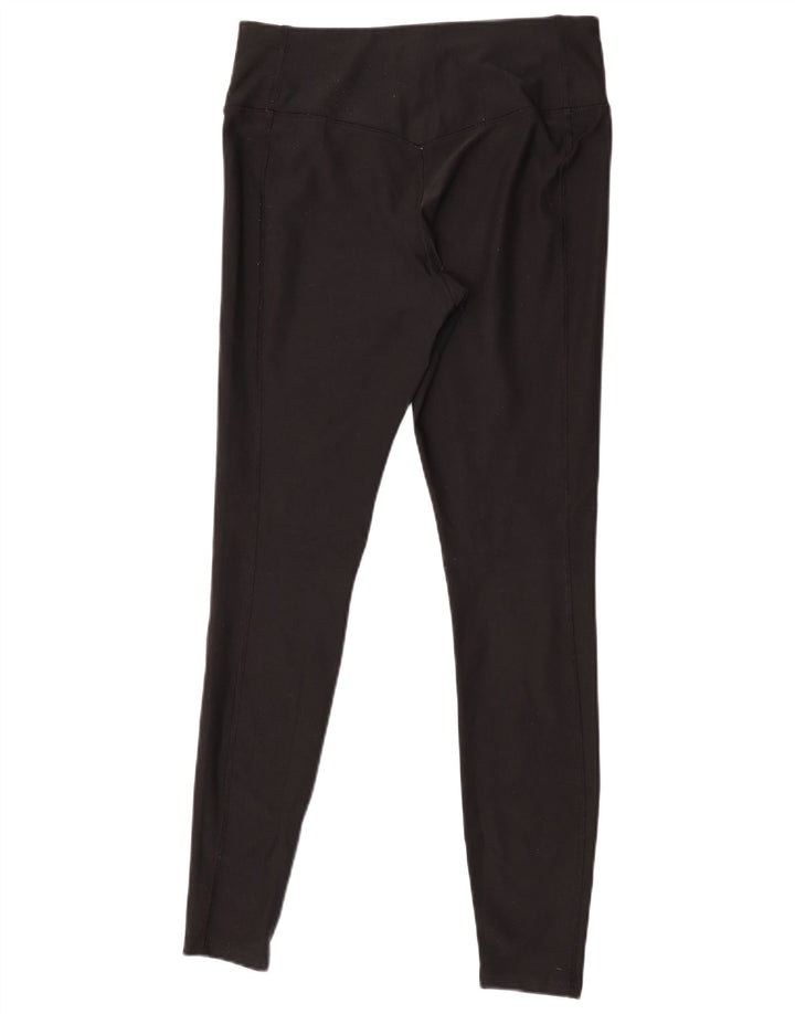 Nike Womens Dri Fit Leggings UK 14 Medium  Black Polyester