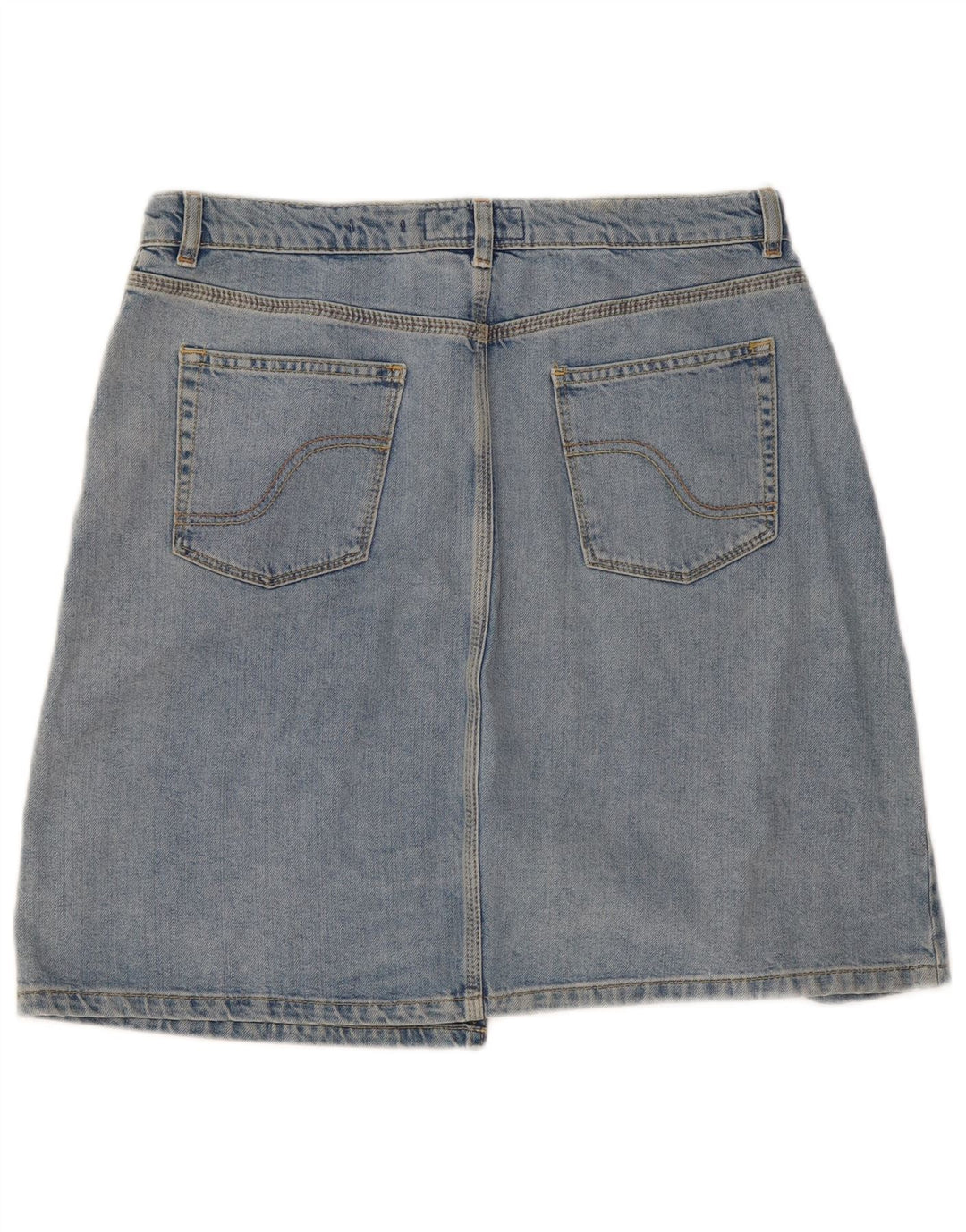 Fat Face Womens Denim Skirt UK 14 Large W32  Blue Cotton