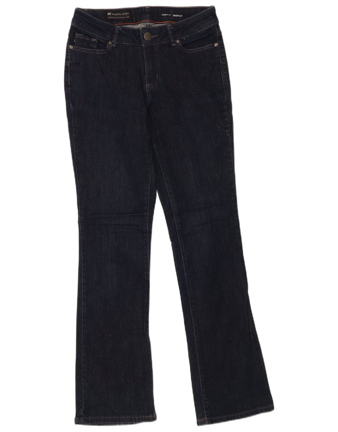Lee Womens Modern Rise Curvy Bootcut Jeans W30 L32 Navy Blue