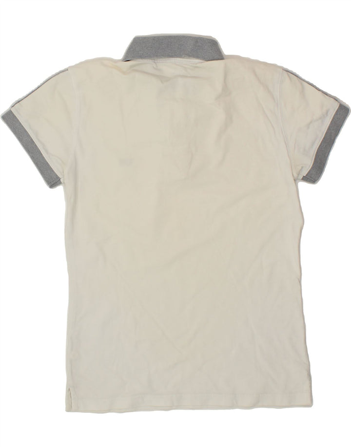 GAS Mens Polo Shirt Small White Cotton Vintage Gas and Second-Hand Gas from Messina Hembry 