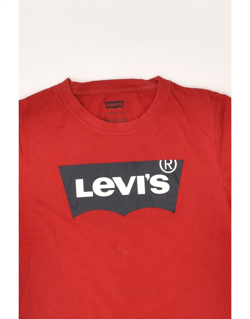 LEVI'S Boys Graphic T-Shirt Top 10-11 Years Medium  Red Cotton | Vintage Levi's | Thrift | Second-Hand Levi's | Used Clothing | Messina Hembry 