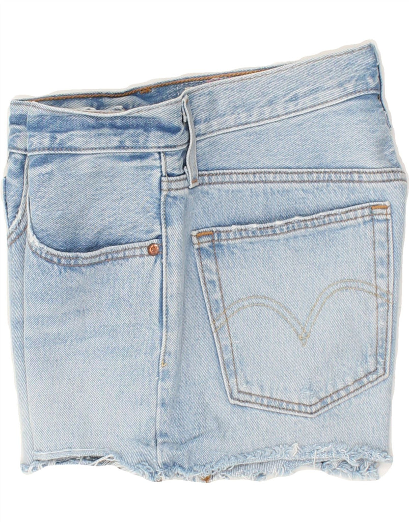 LEVI'S Womens 501 Denim Shorts W26 Small Blue Cotton | Vintage Levi's | Thrift | Second-Hand Levi's | Used Clothing | Messina Hembry 