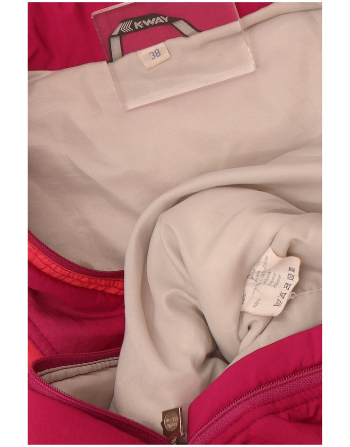 K-Way Womens Graphic Oversized Ski Jumpsuit EU 38 Medium  Pink Polyamide