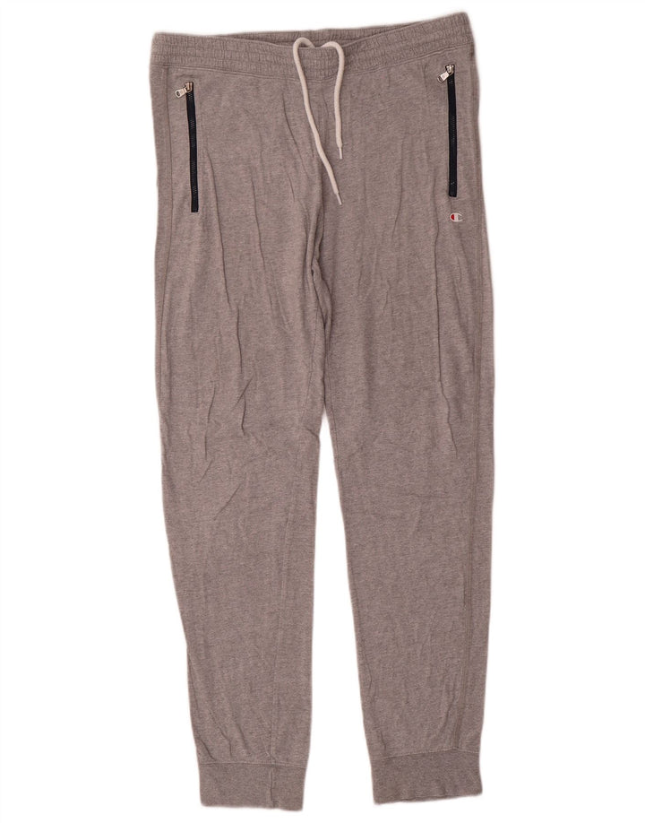 Champion Mens Tracksuit Trousers Joggers Large Grey Cotton