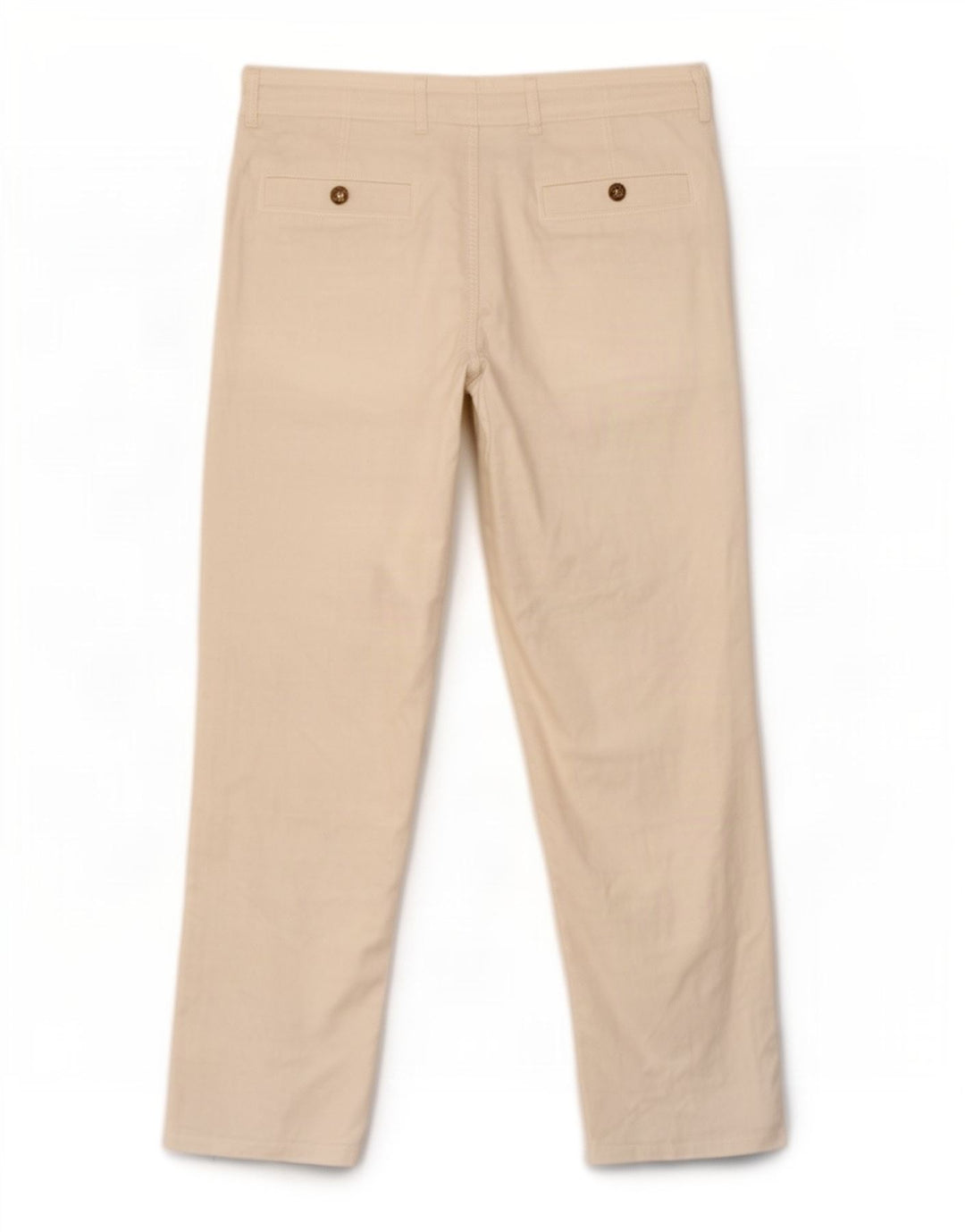 Marks & Spencer Mens Blue Harbour Straight Chino Trousers W34 L29 White