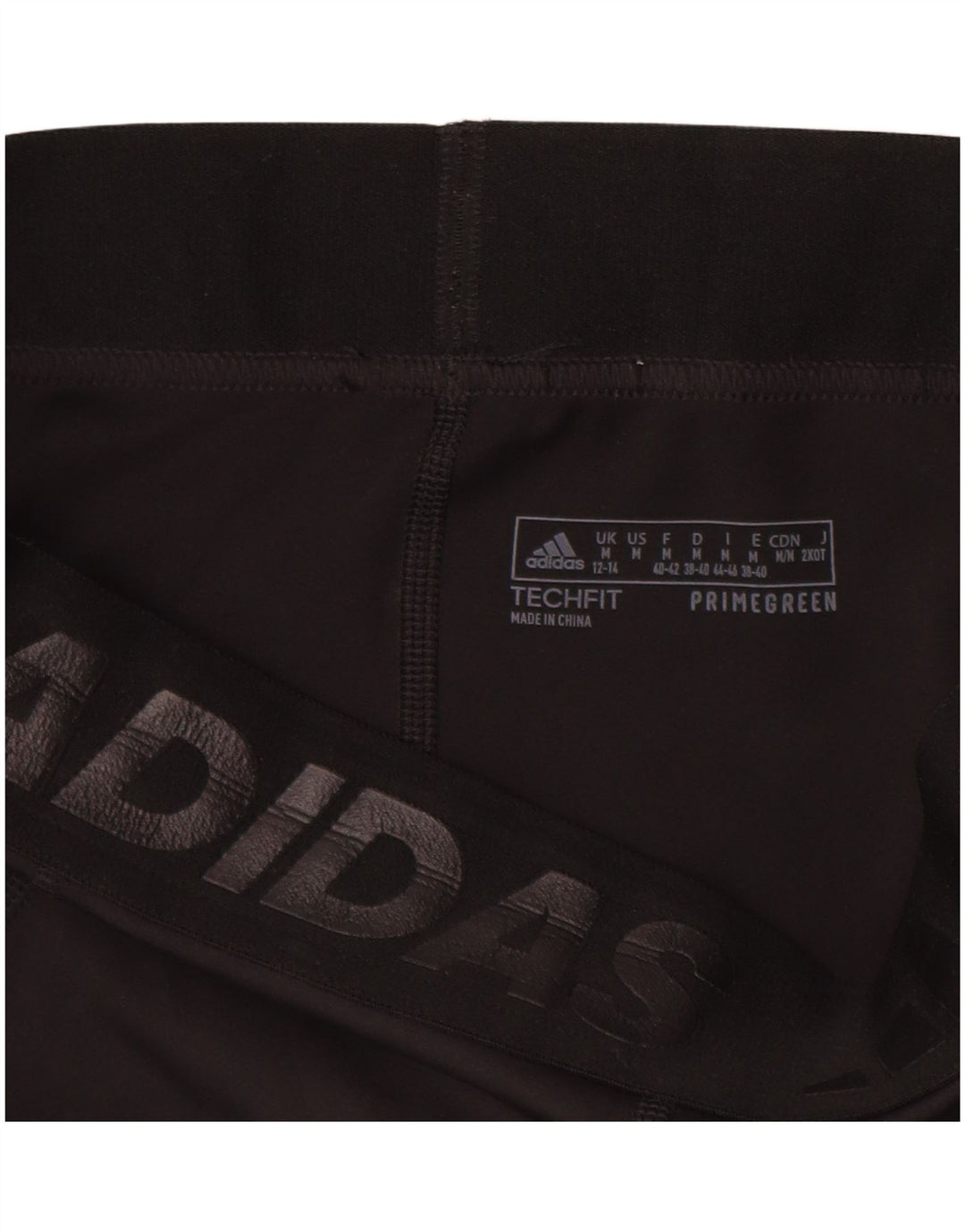 Adidas Womens Graphic Leggings UK 12/14 Medium  Black Polyester