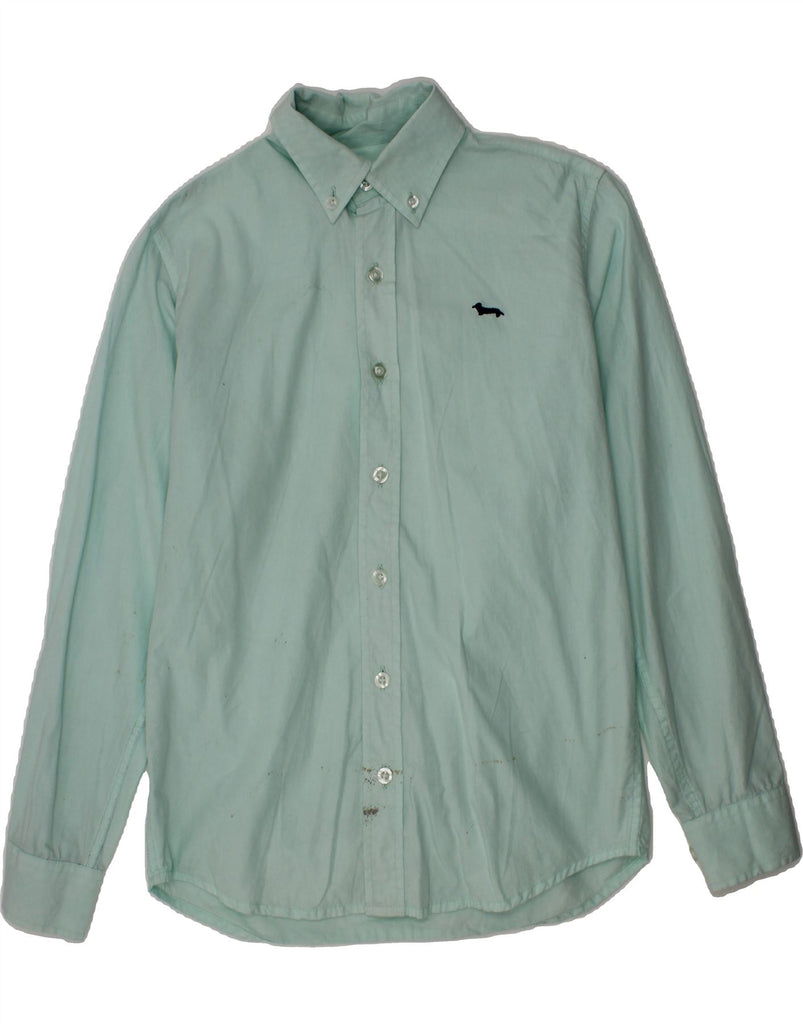 HARMONT & BLAINE Boys Shirt 10-11 Years Large Blue Vintage Harmont & Blaine and Second-Hand Harmont & Blaine from Messina Hembry 