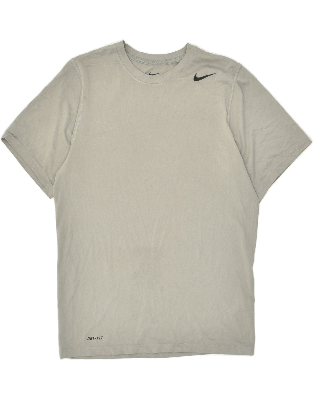 NIKE Mens Dri Fit T-Shirt Top Small Grey Polyester Vintage Nike and Second-Hand Nike from Messina Hembry 