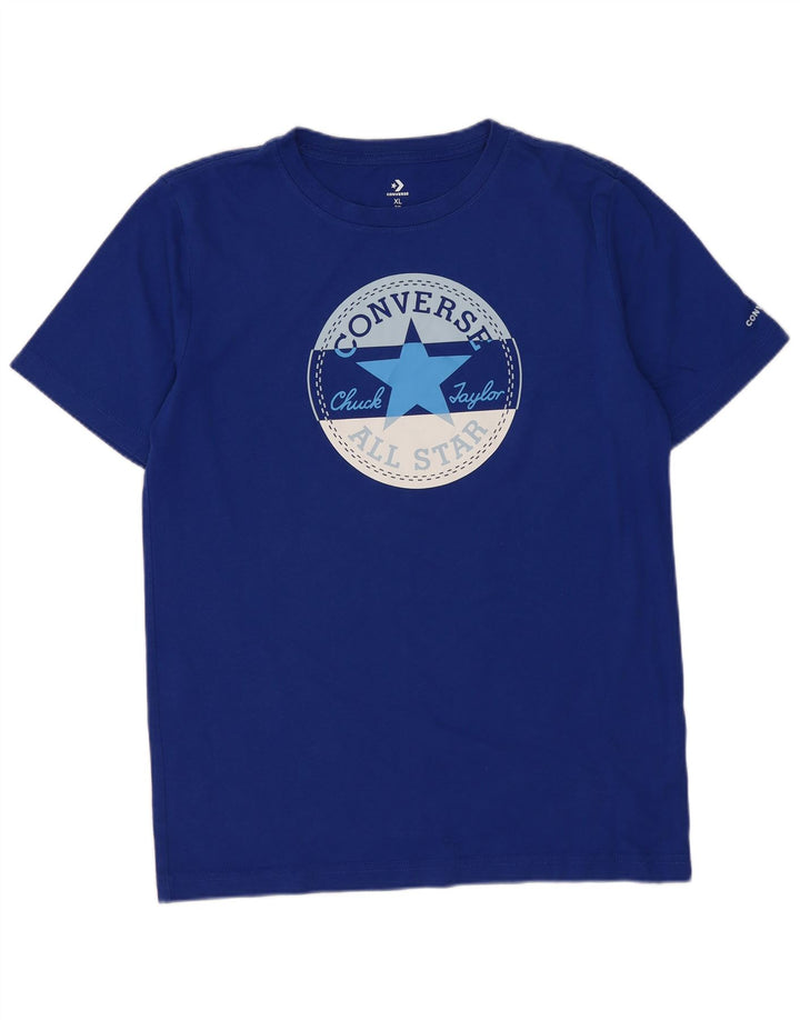Converse Boys Chuck Taylor Graphic T-Shirt Top 13-14 Years XL Blue