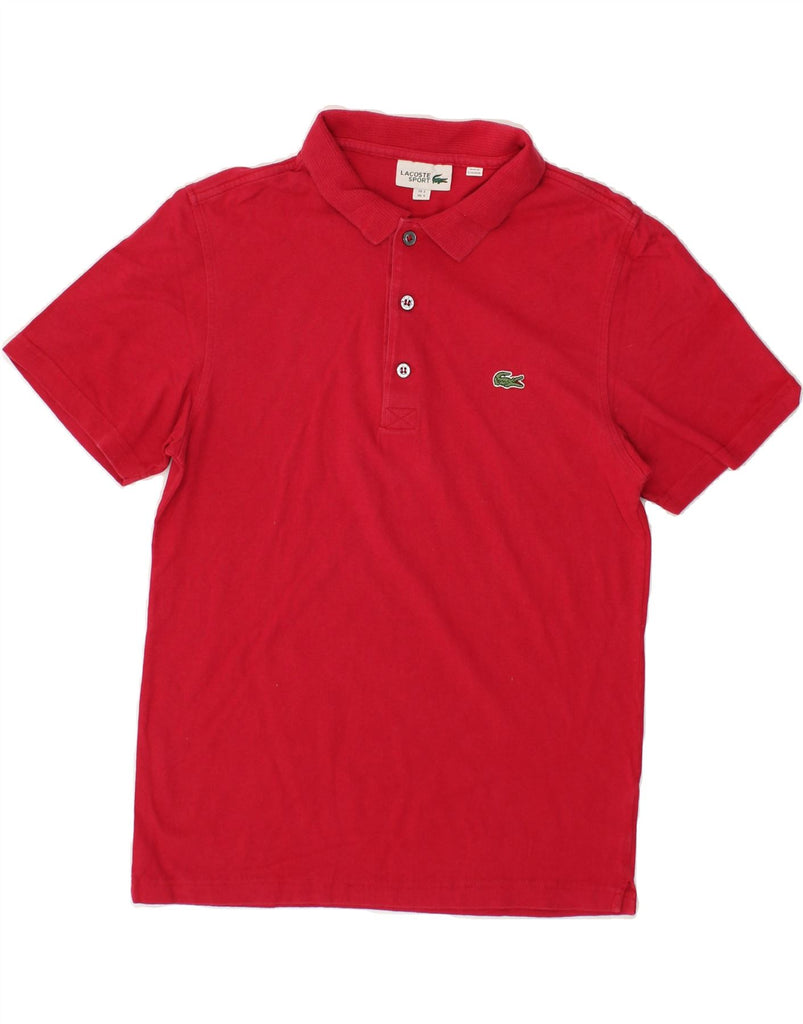 LACOSTE Mens Polo Shirt Size 3 Small Red | Vintage Lacoste | Thrift | Second-Hand Lacoste | Used Clothing | Messina Hembry 