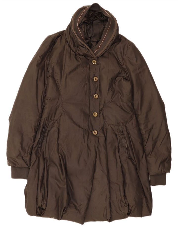 Marithe Francois Girbaud Womens Padded Coat UK 10 Small Brown Polyester