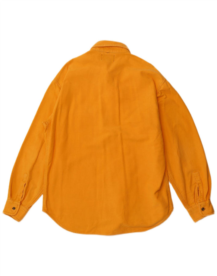 REPLAY Mens Flannel Shirt XL Yellow