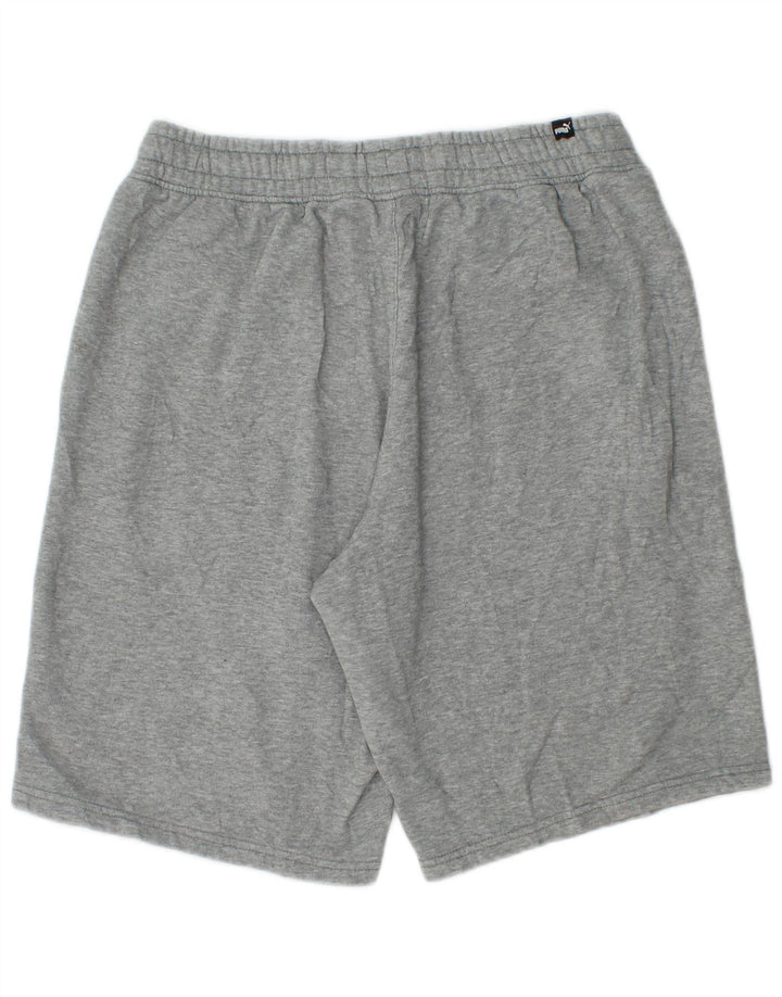 PUMA Mens Sport Shorts Medium  Grey Flecked Cotton