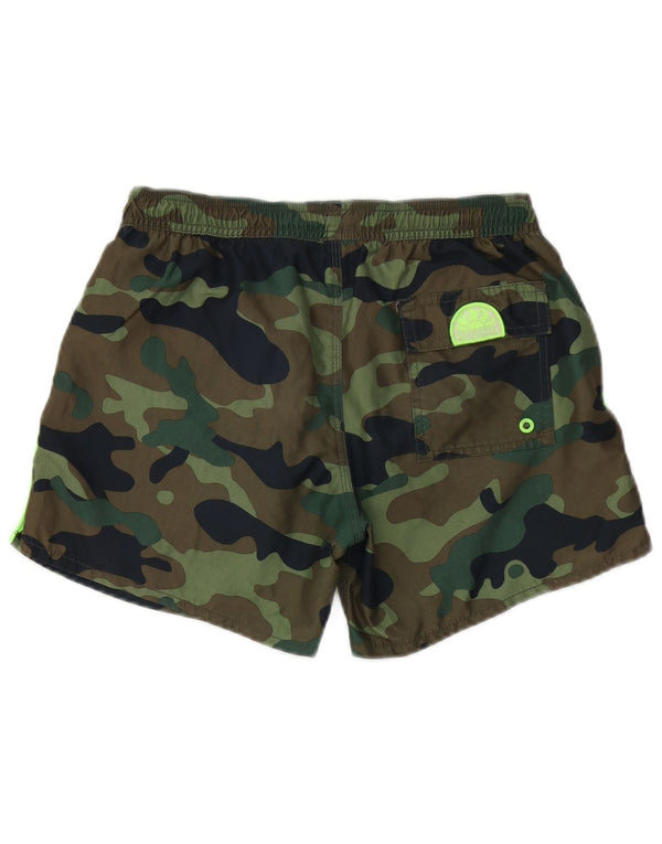 Sundek Boys Swimming Shorts 13-14 Years  Khaki Camouflage Polyester