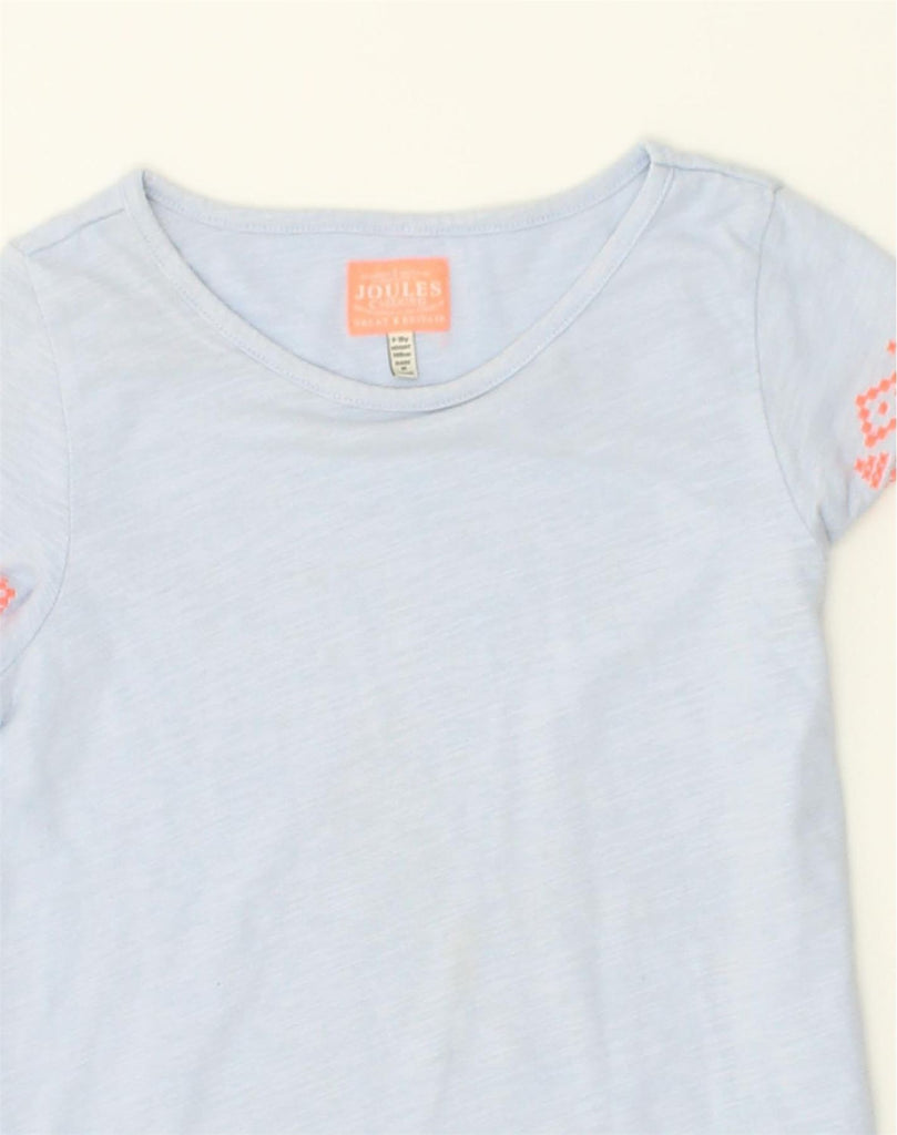 JOULES Girls T-Shirt Top 9-10 Years Blue Cotton | Vintage Joules | Thrift | Second-Hand Joules | Used Clothing | Messina Hembry 