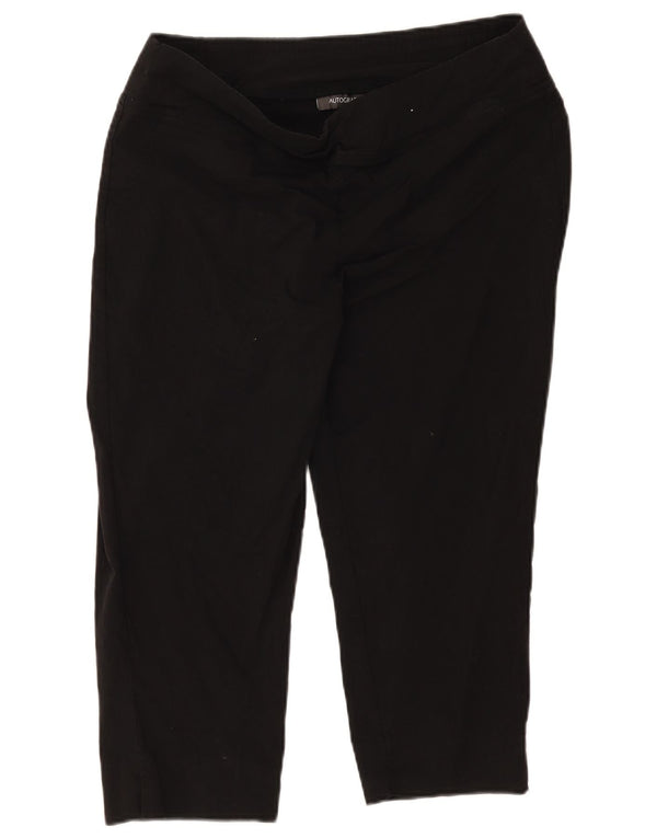 Marks & Spencer Womens Autograph Capri Trousers UK 18 XL W36 L21 Black