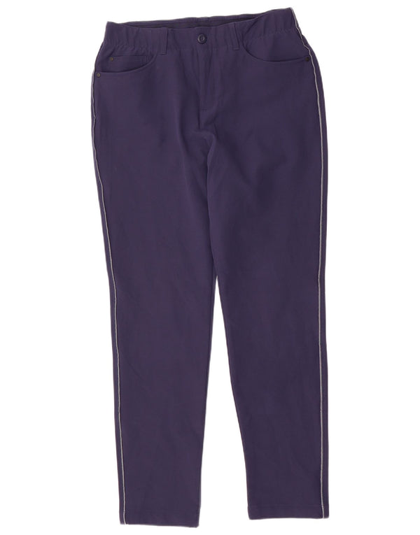 Under Armour Womens Slim Casual Trousers US 8 Medium W32 L31 Navy Blue