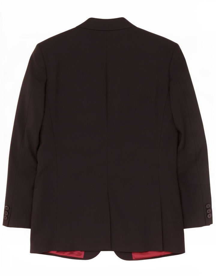 Marks & Spencer Mens Longline 2 Button Blazer Jacket UK 38 Medium Black