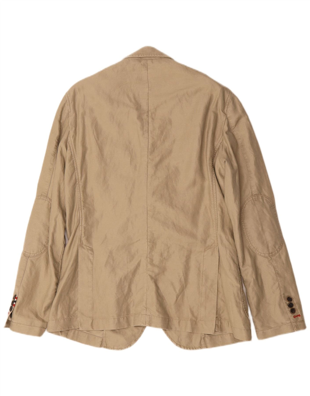 Napapijri Mens Geographic 2 Button Blazer Jacket UK 38 Medium Beige Cotton