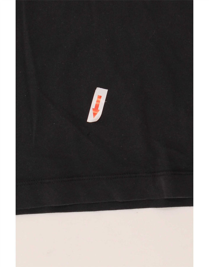 Jordan Mens Graphic T-Shirt Top Small Black Cotton