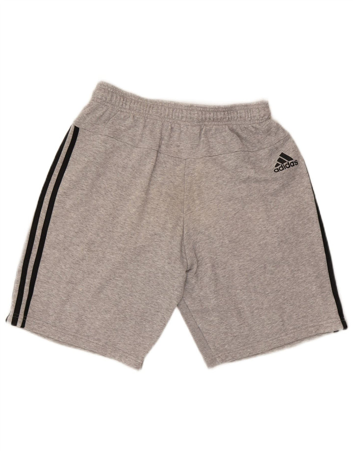 ADIDAS Mens Sport Shorts Medium Grey Cotton