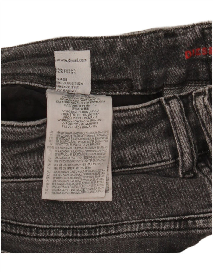 Diesel Mens Skinny Jeans W30 L32 Grey Cotton